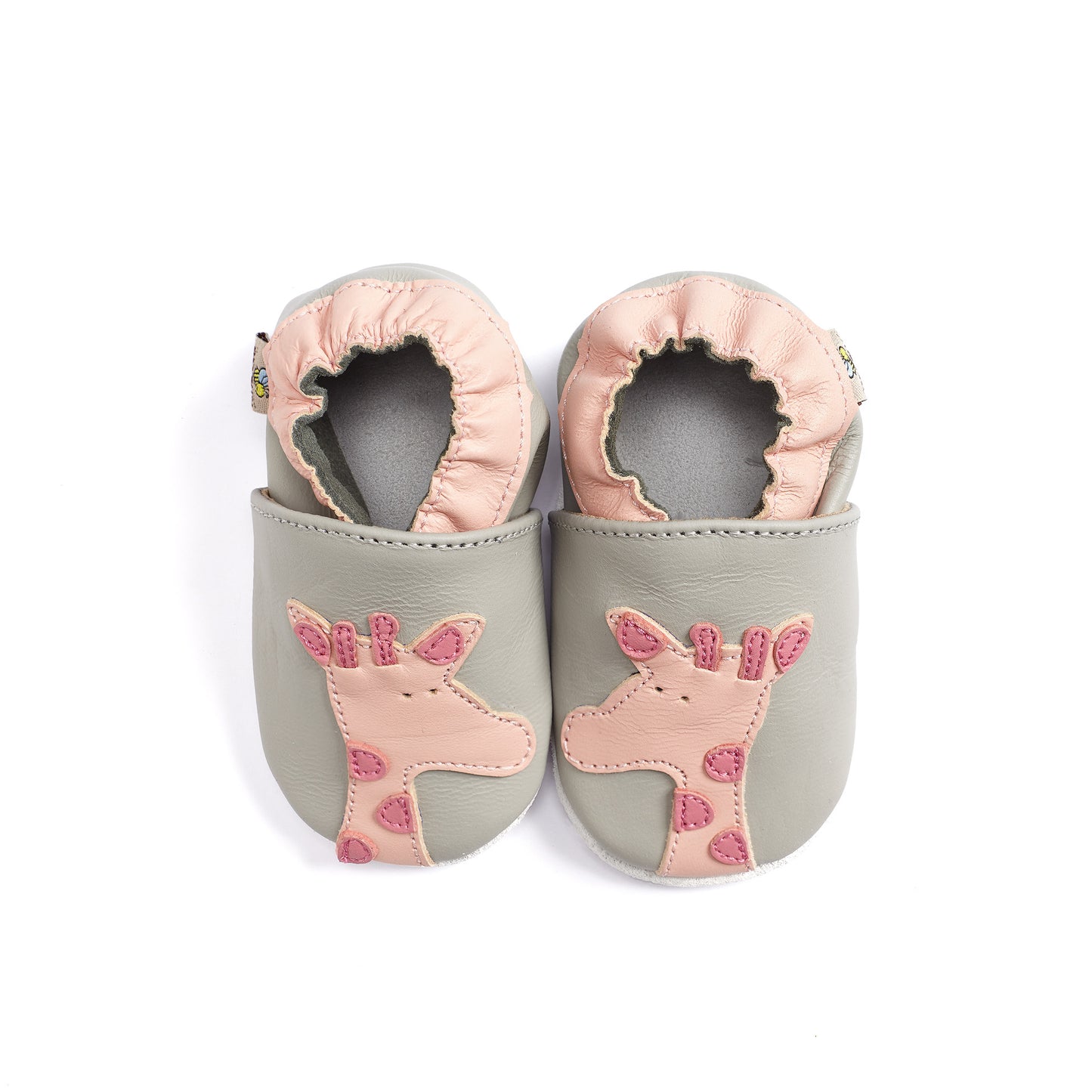 Pink Giraffe Baby Shoes